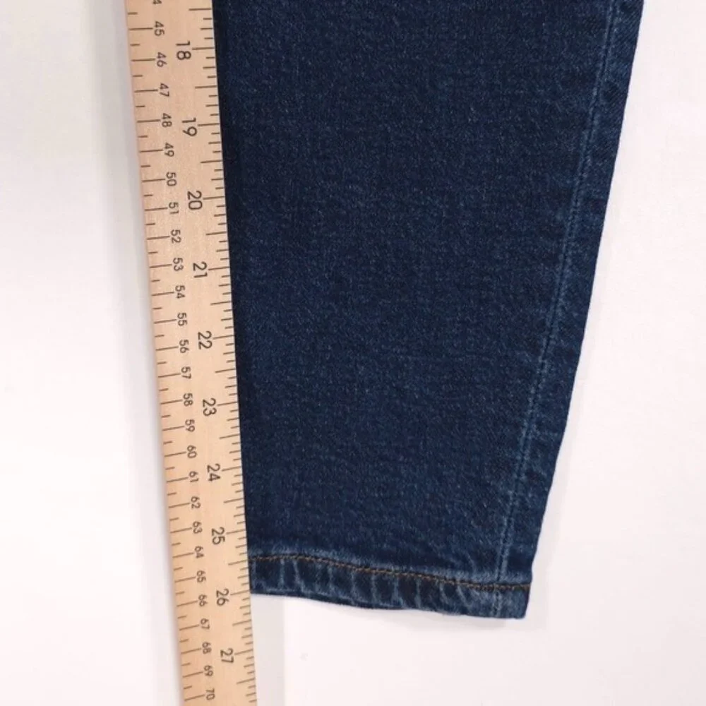 RE/DONE Women's Jeans 90s HIGH RISE ANKLE CROP Size 27 Button Fly 190-3WHRAC DRW